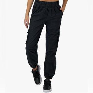 NWT Champion Women's Cargo Pants Sz M Black Lightweight Streetwear Dance Comfy